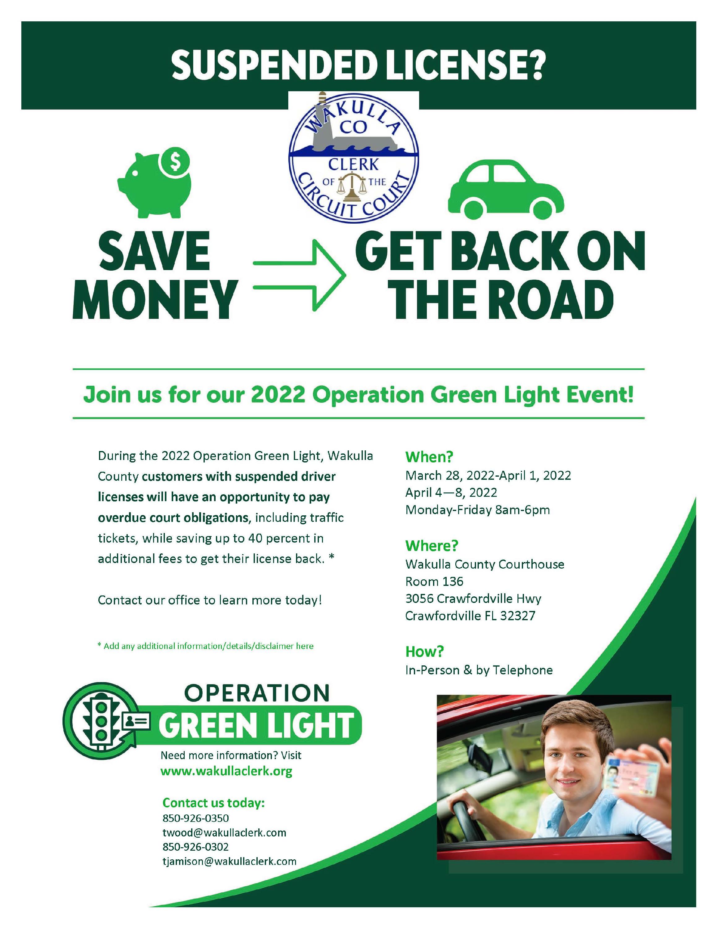 2022 Operation Green Light Flyer